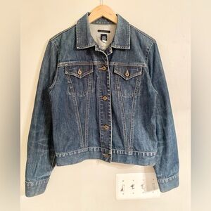 Vintage GAP classic button-up denim jean jacket Size Large Y2K- EUC